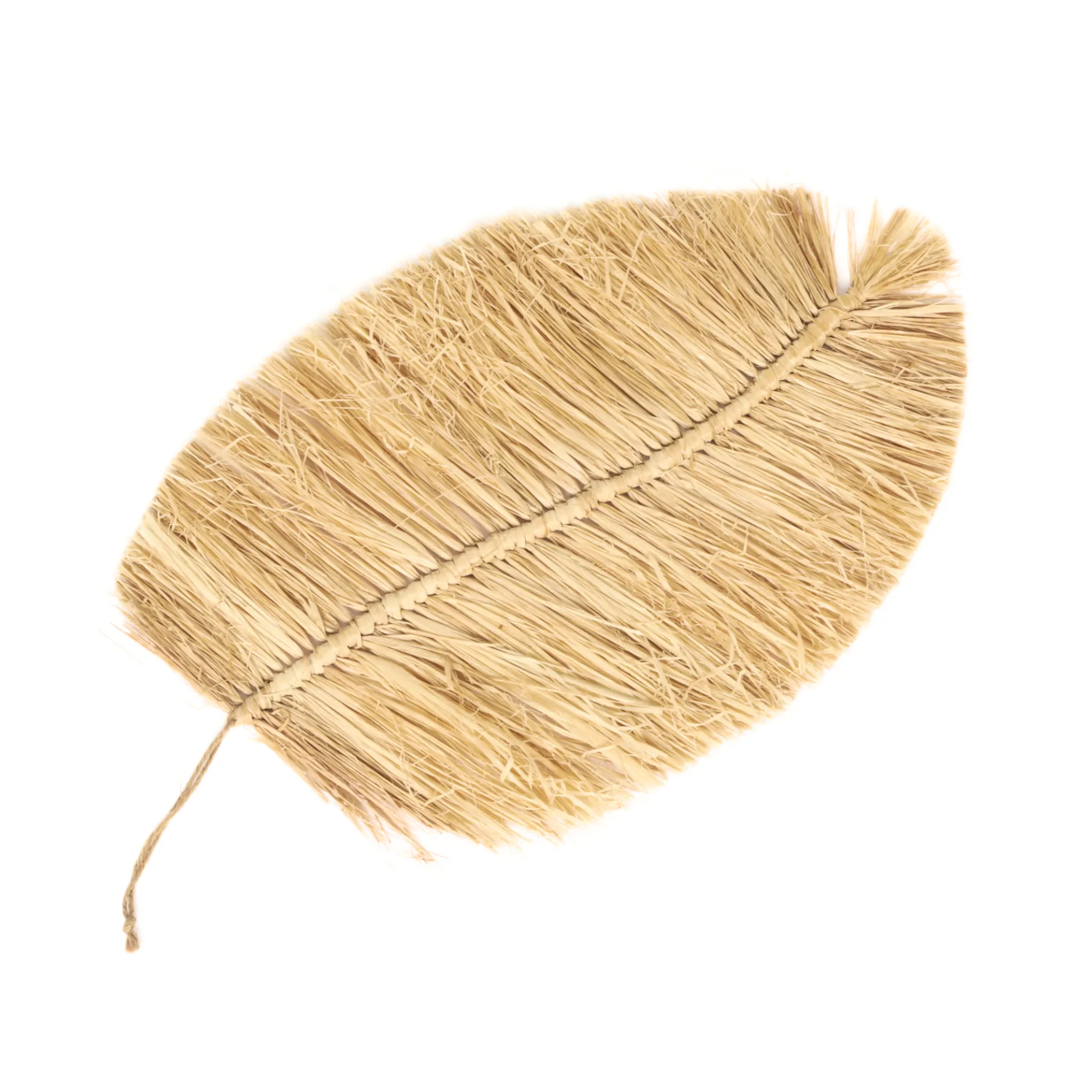 2 pc/set Boho Raffia Leaf Placemat