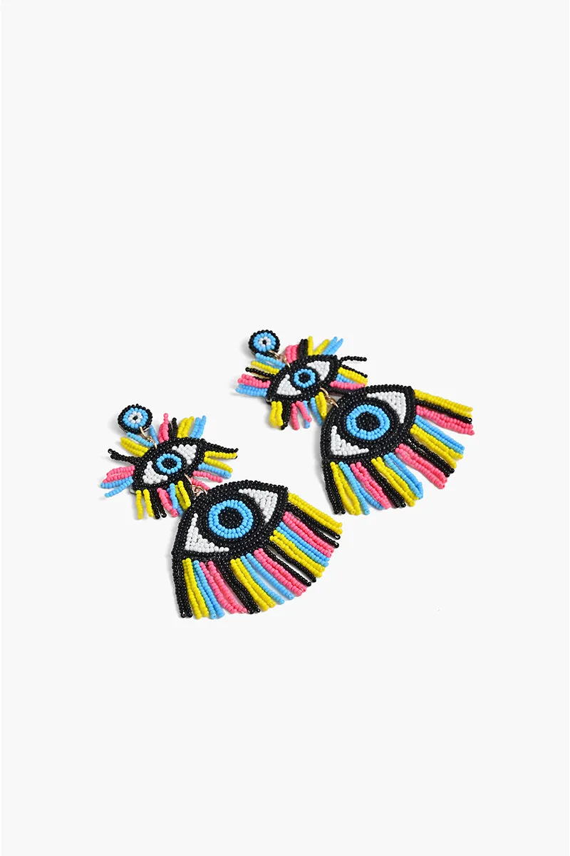 80's Evil Eye Earrings