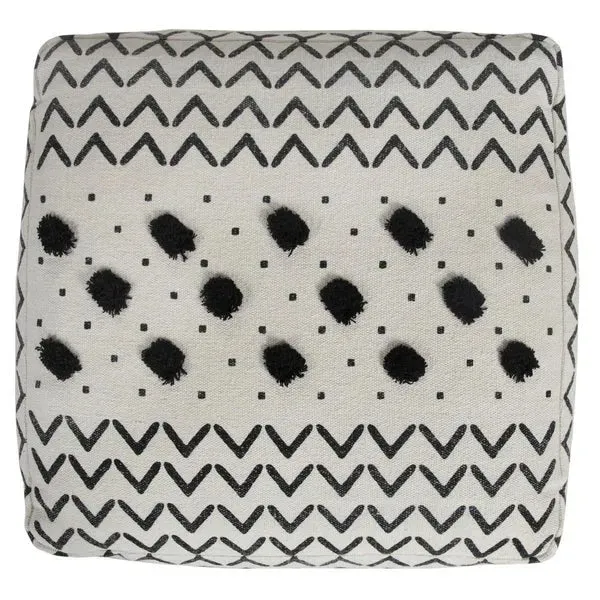 Avant-garde 34063BLK Black Pouf