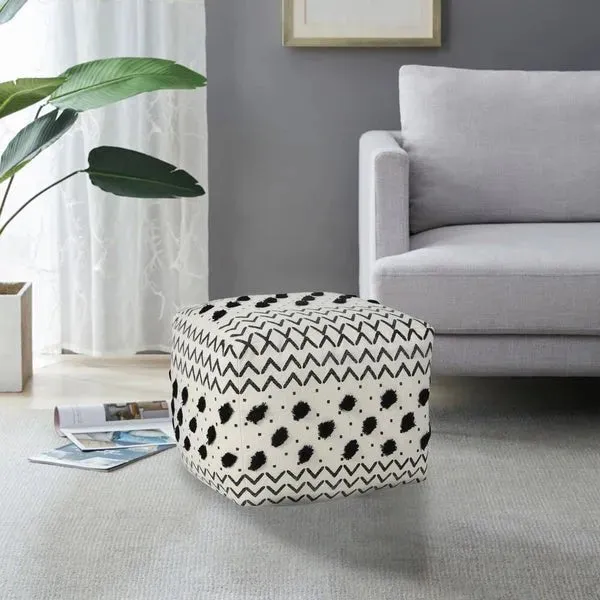 Avant-garde 34063BLK Black Pouf