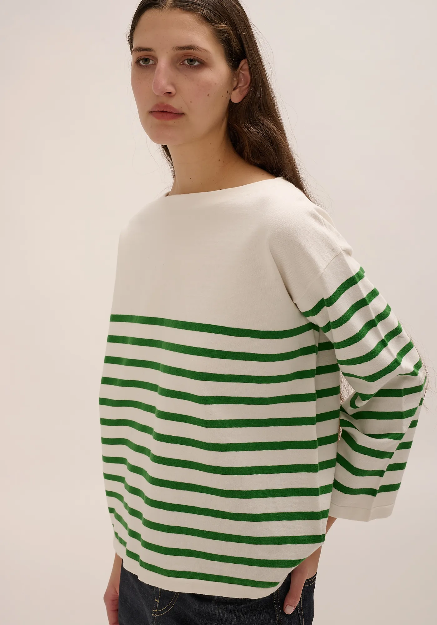 Barid Stripe Organic Cotton Sweater