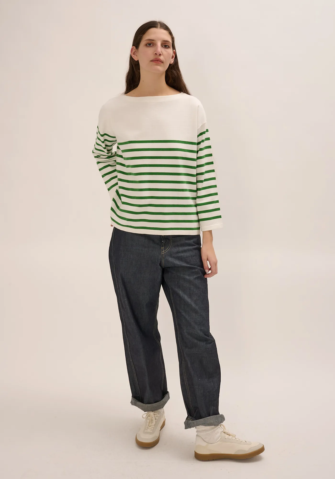 Barid Stripe Organic Cotton Sweater