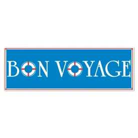 Bon Voyage Sign Banner 53cm X 152cm