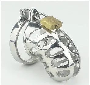 Chastity Cage with Spiked Ring - 1.87 inch/47mm