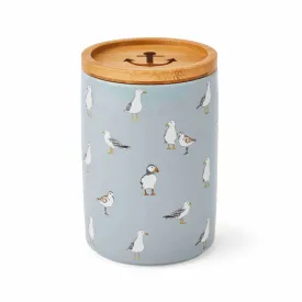 Coastal Birds Large Ceramic Canister