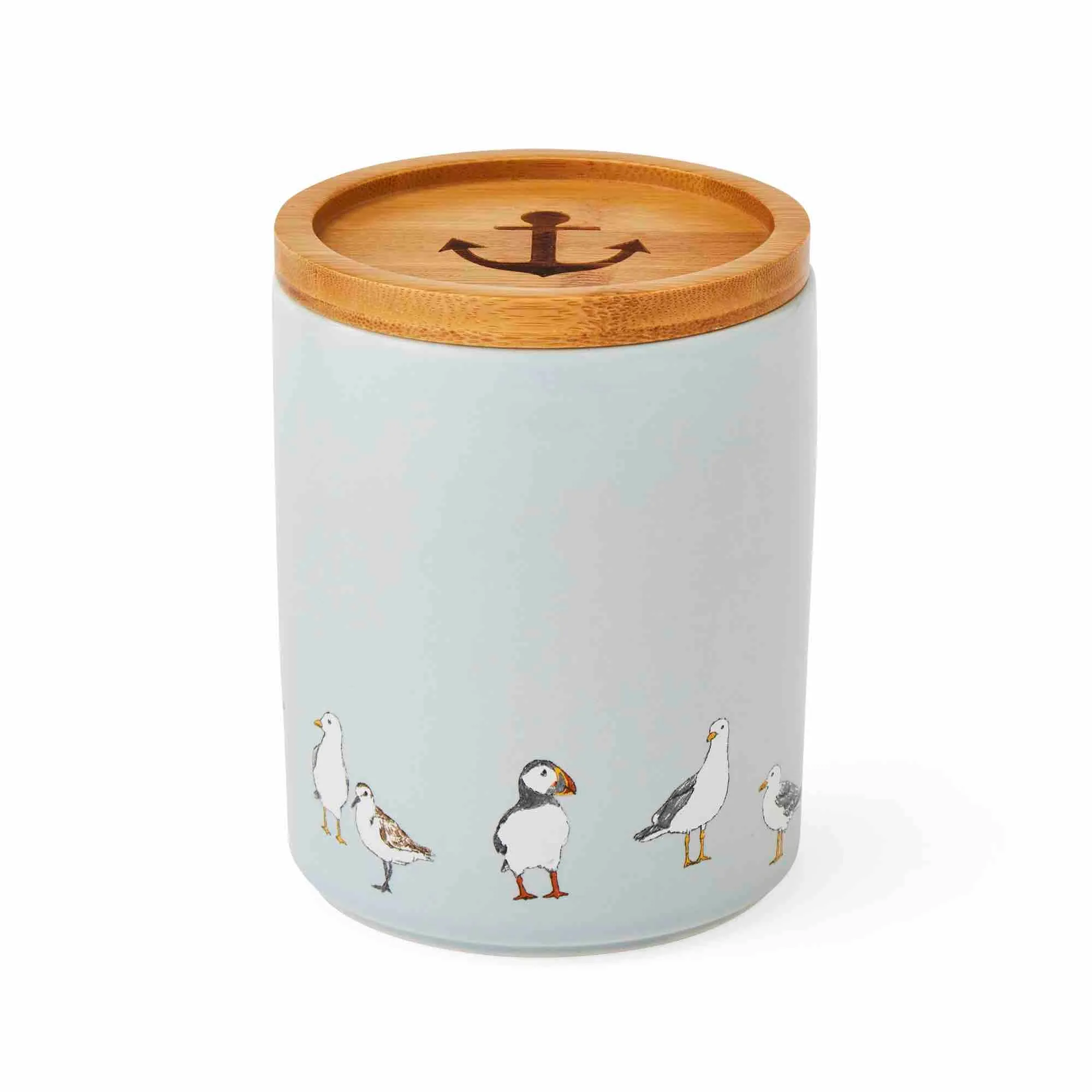 Coastal Birds Medium Ceramic Canister