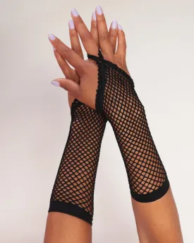 Flirty Behavior Fishnet Arm Warmers