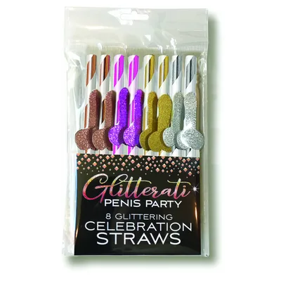 Glitterati - Penis Party Cocktail Straws