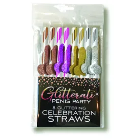 Glitterati - Penis Party Cocktail Straws