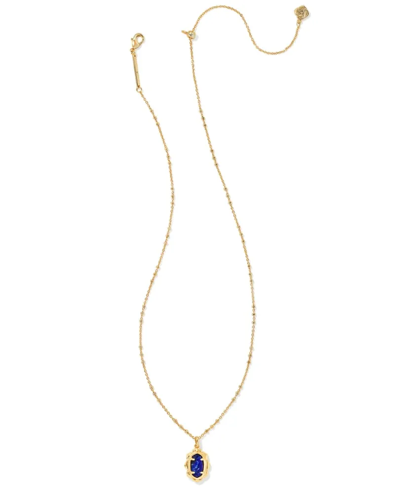 Kendra Scott - Piper Pendant Necklace - Gold Blue Lapis