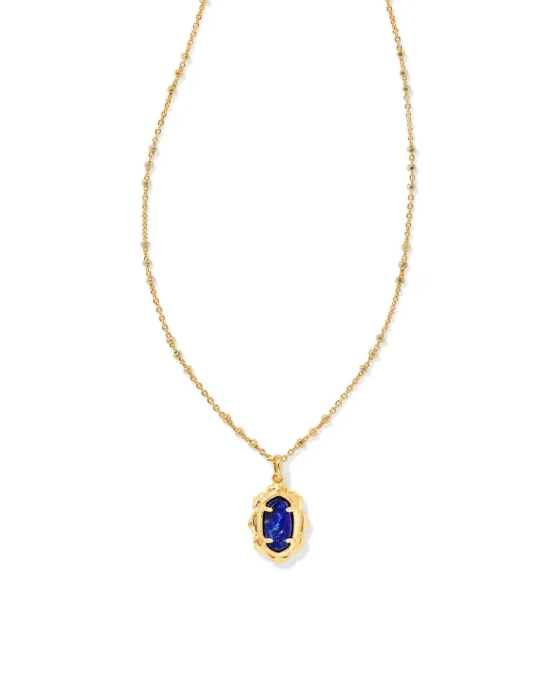 Kendra Scott - Piper Pendant Necklace - Gold Blue Lapis