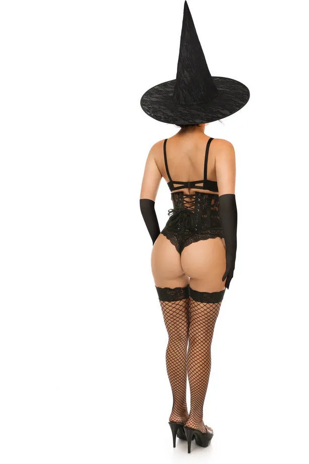 Lavish 3 PC Daring Witch Corset Costume