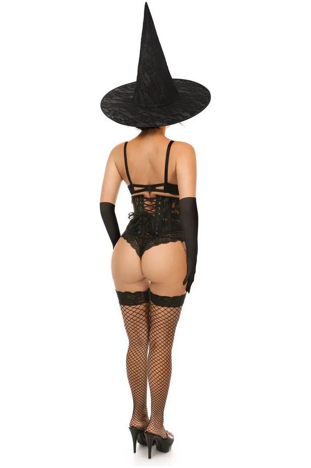 Lavish 3 PC Daring Witch Corset Costume