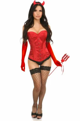 Lavish 4 PC Daring Devil Corset Costume