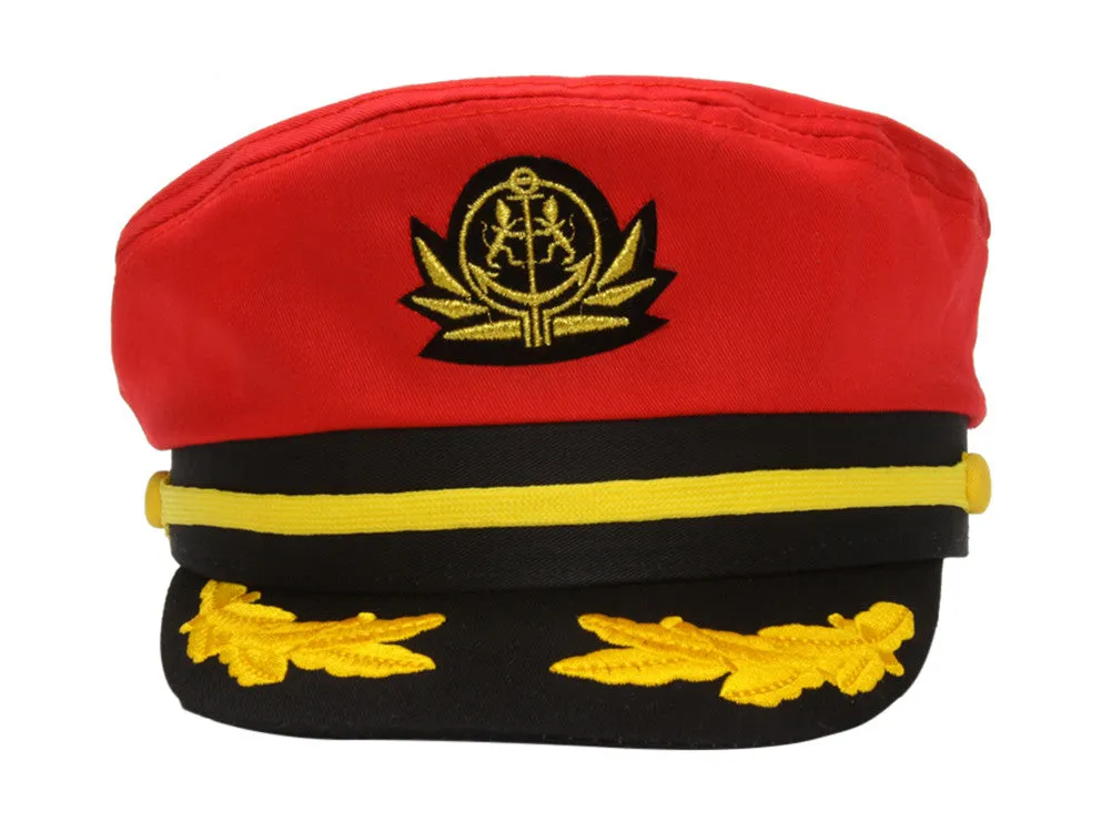 Mens Adjustable Captain's Cap