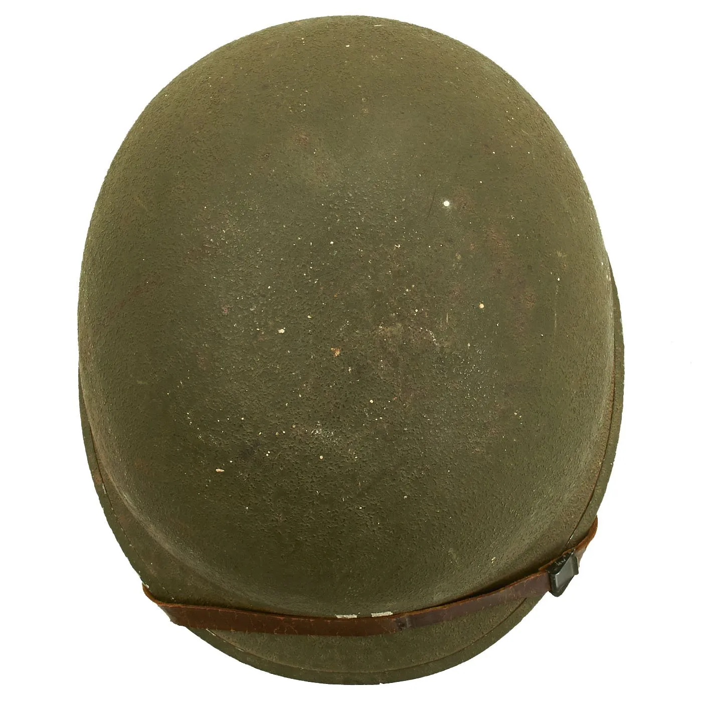 Original U.S. WWII Captain M1 McCord Fixed Bale Front Seam Helmet with Westinghouse Liner