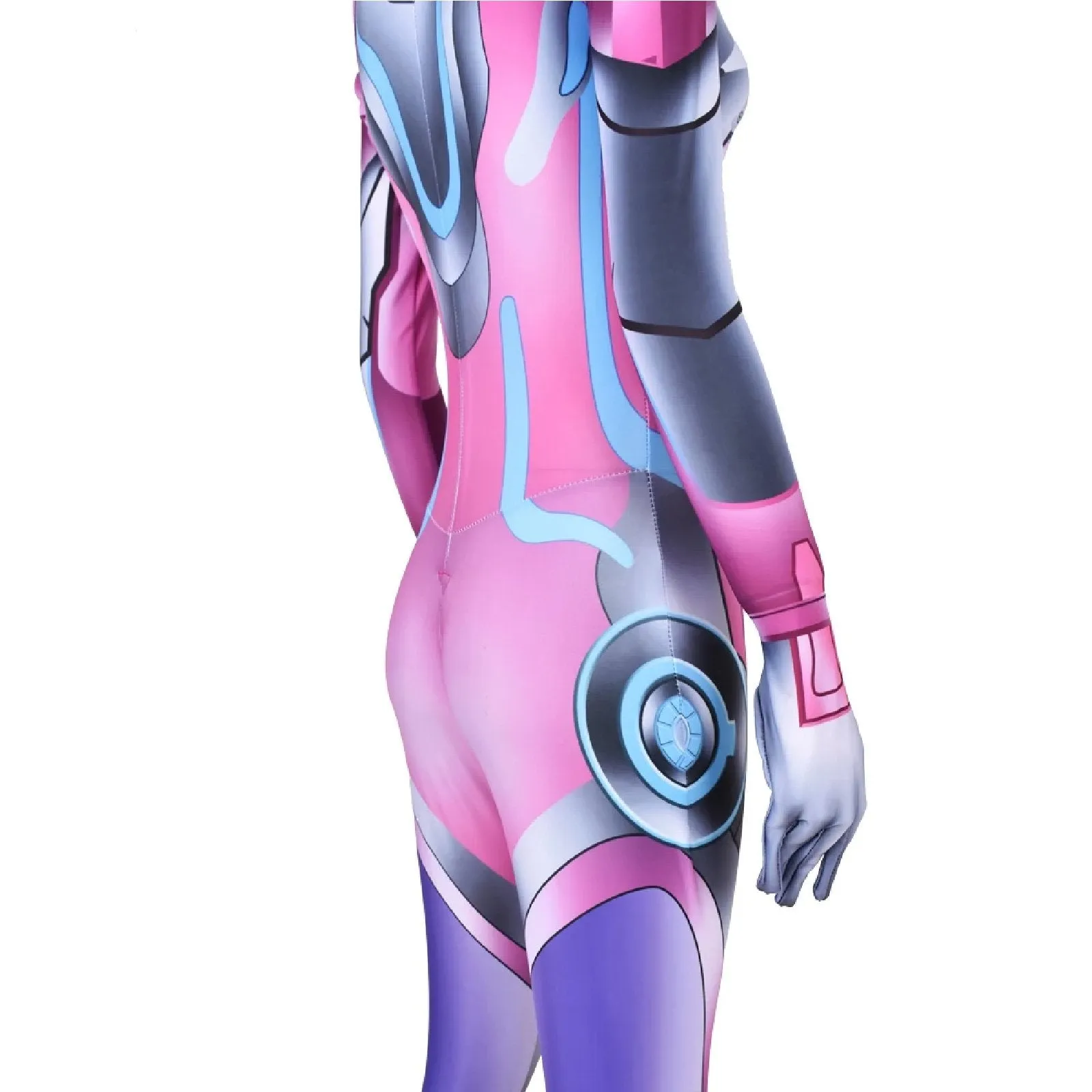 Overwatch' Rocket Girl Futuristic Jumpsuit Cosplay