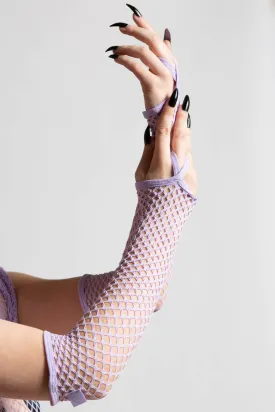 Possess Me Fishnet Gloves [LILAC]