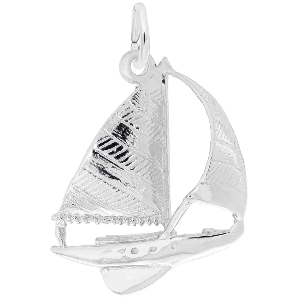 Rembrandt Charms - New Large Sailboat Charm - 1208