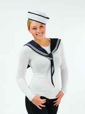 Sailor Girl Set - Hat and Scarf