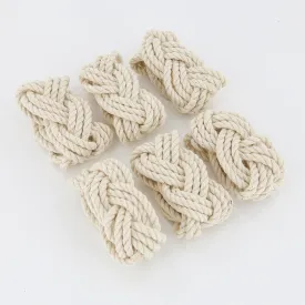 Sailor Knot Napkin Rings, set of 6