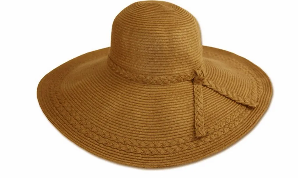 Sakkas Tropical Braided Accent Floppy Hat