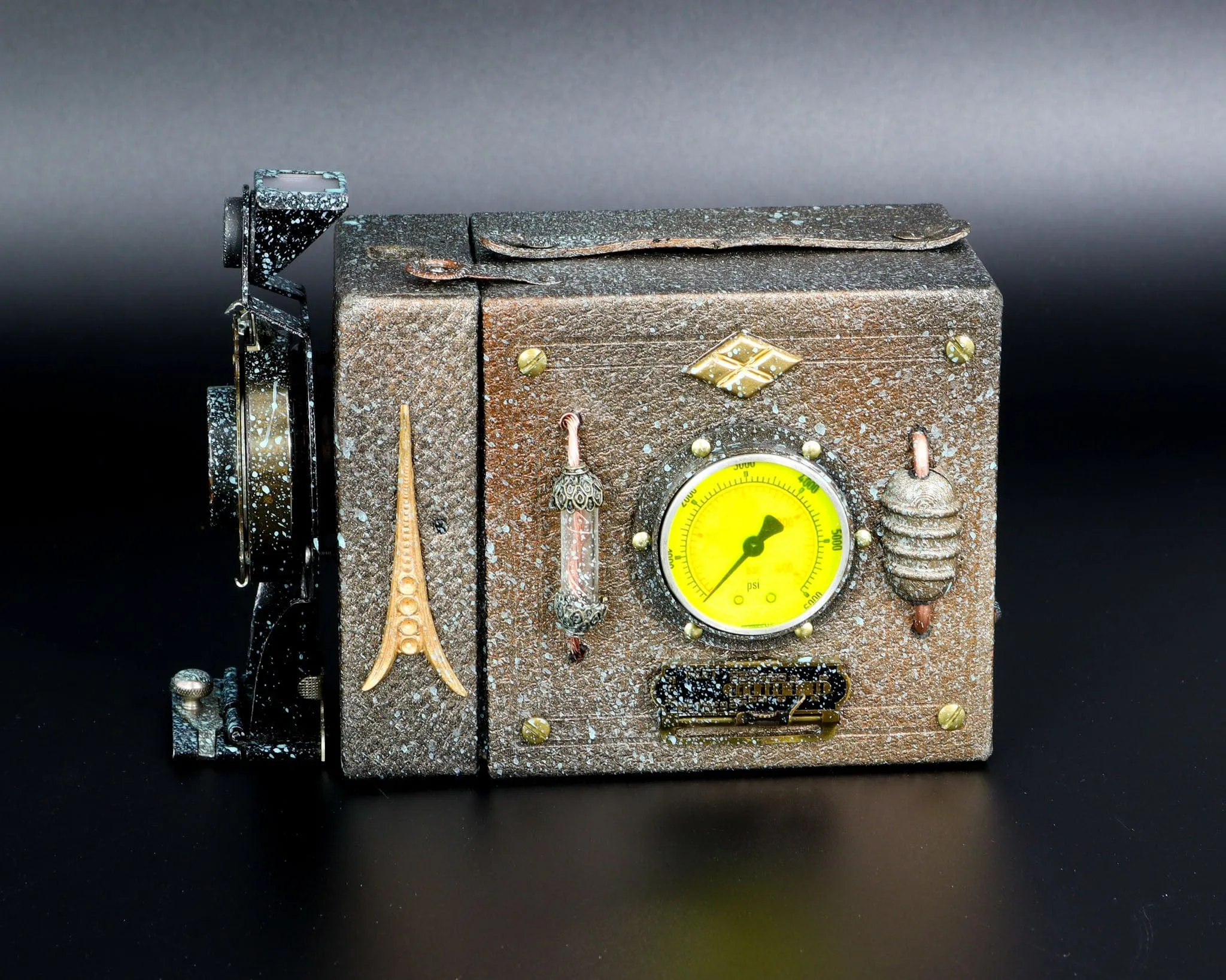 The Lost Treasure - Steampunk Bluetooth Speaker, Kodak Box Camera, Gifts for Geeks, Electronic Audio gadget, signed & numbered artwork