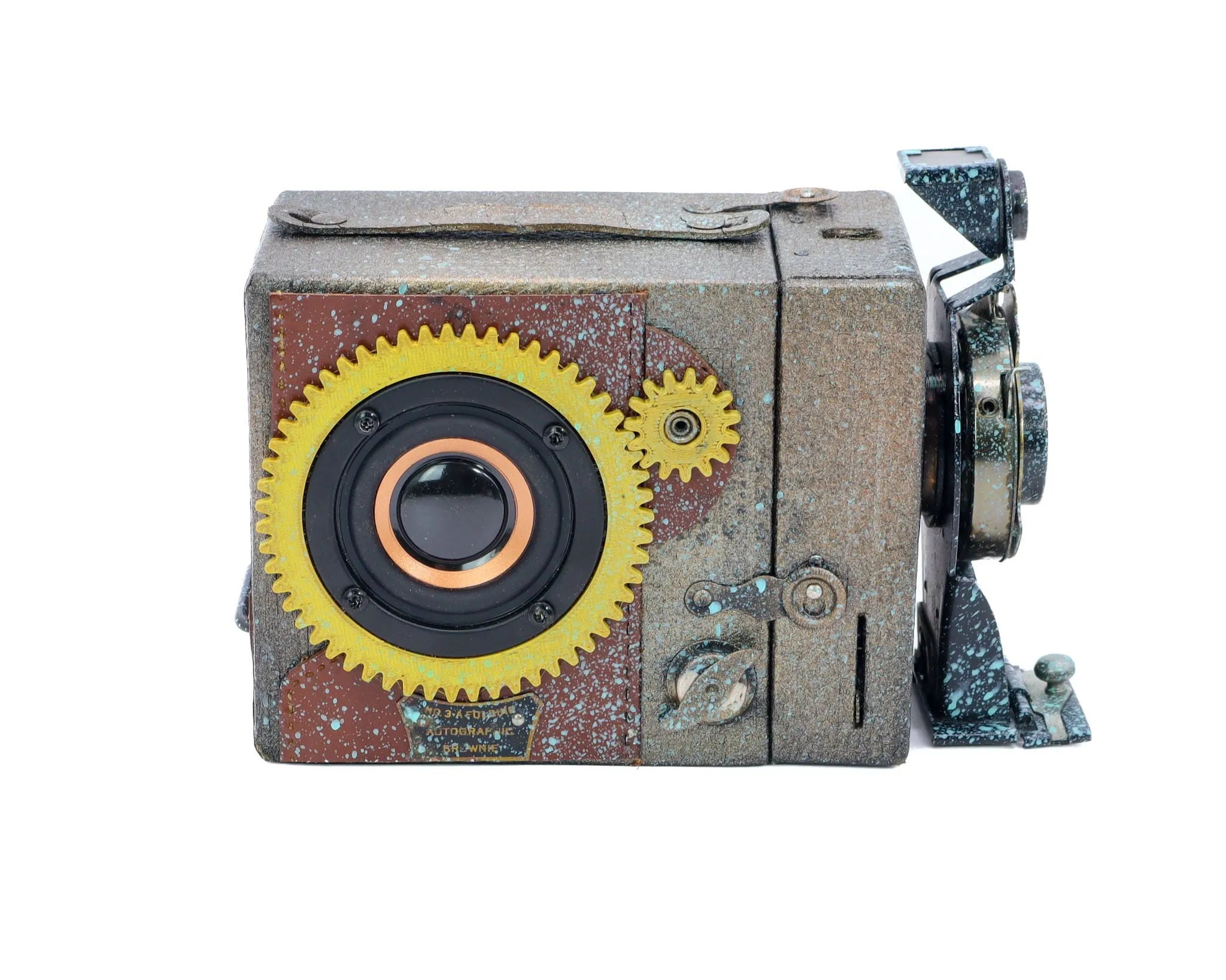 The Lost Treasure - Steampunk Bluetooth Speaker, Kodak Box Camera, Gifts for Geeks, Electronic Audio gadget, signed & numbered artwork