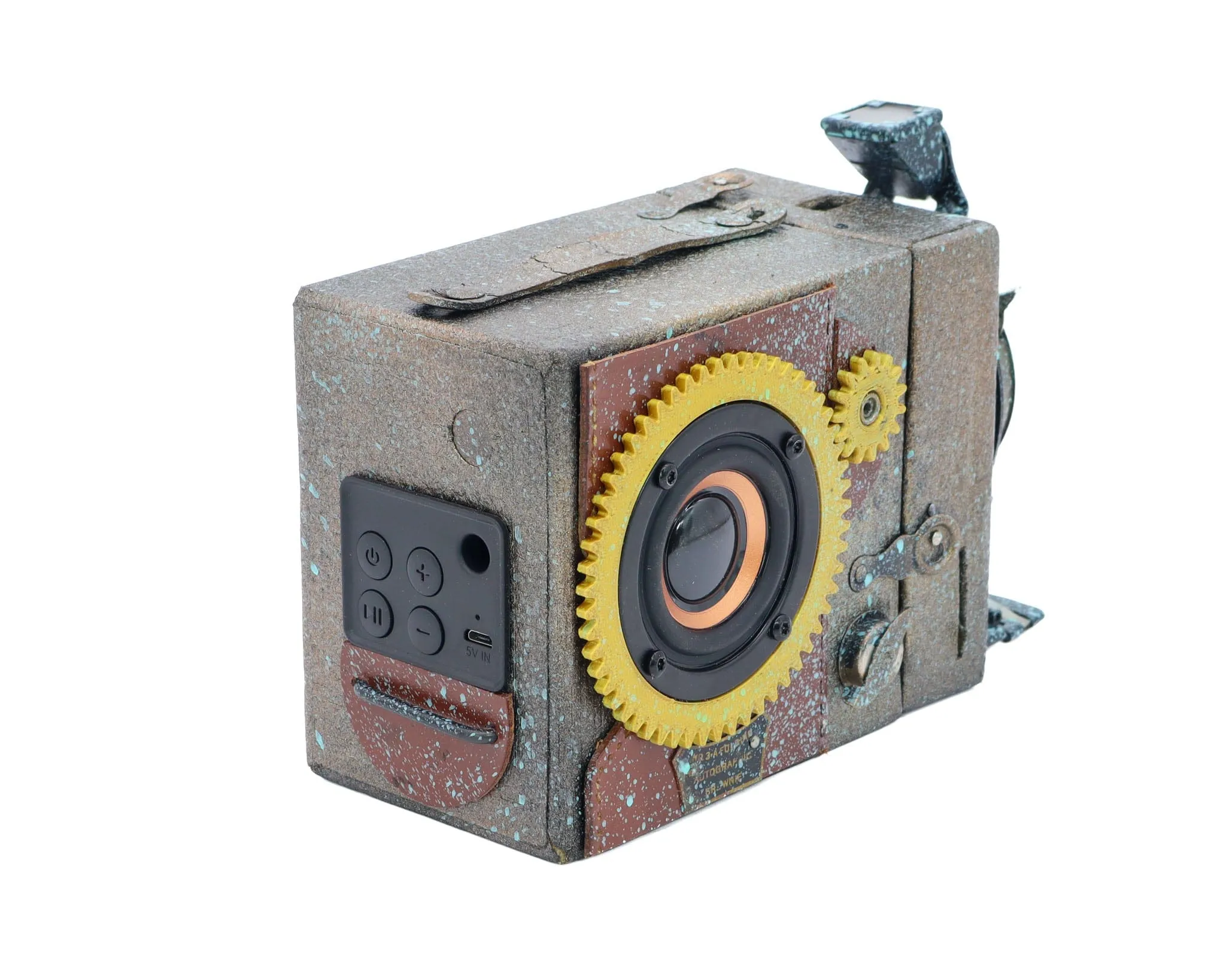 The Lost Treasure - Steampunk Bluetooth Speaker, Kodak Box Camera, Gifts for Geeks, Electronic Audio gadget, signed & numbered artwork