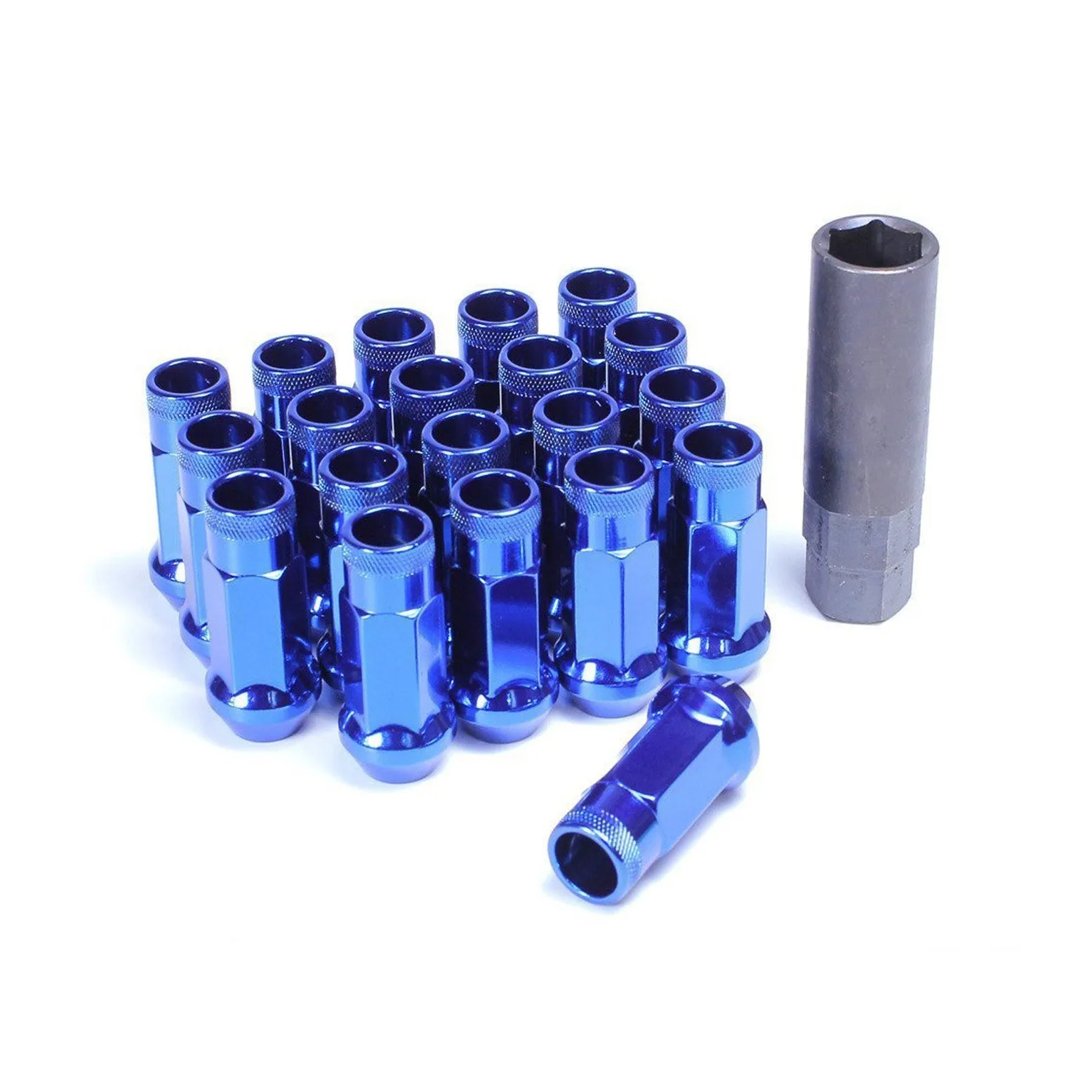 Wheel Mate Muteki SR48 Open End Lug Nuts - Blue 12x1.25 48mm (whm32905U)