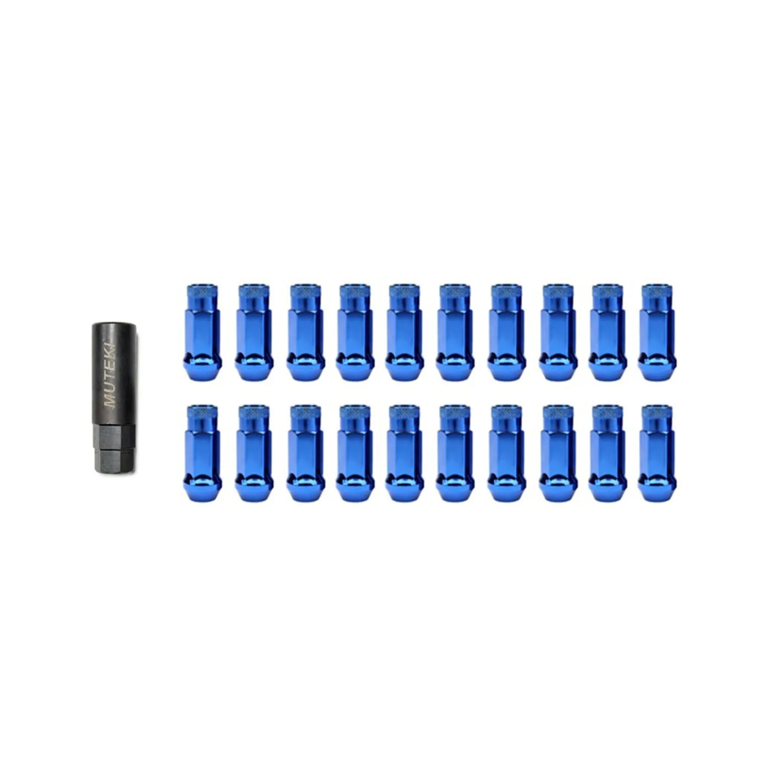 Wheel Mate Muteki SR48 Open End Lug Nuts - Blue 12x1.25 48mm (whm32905U)