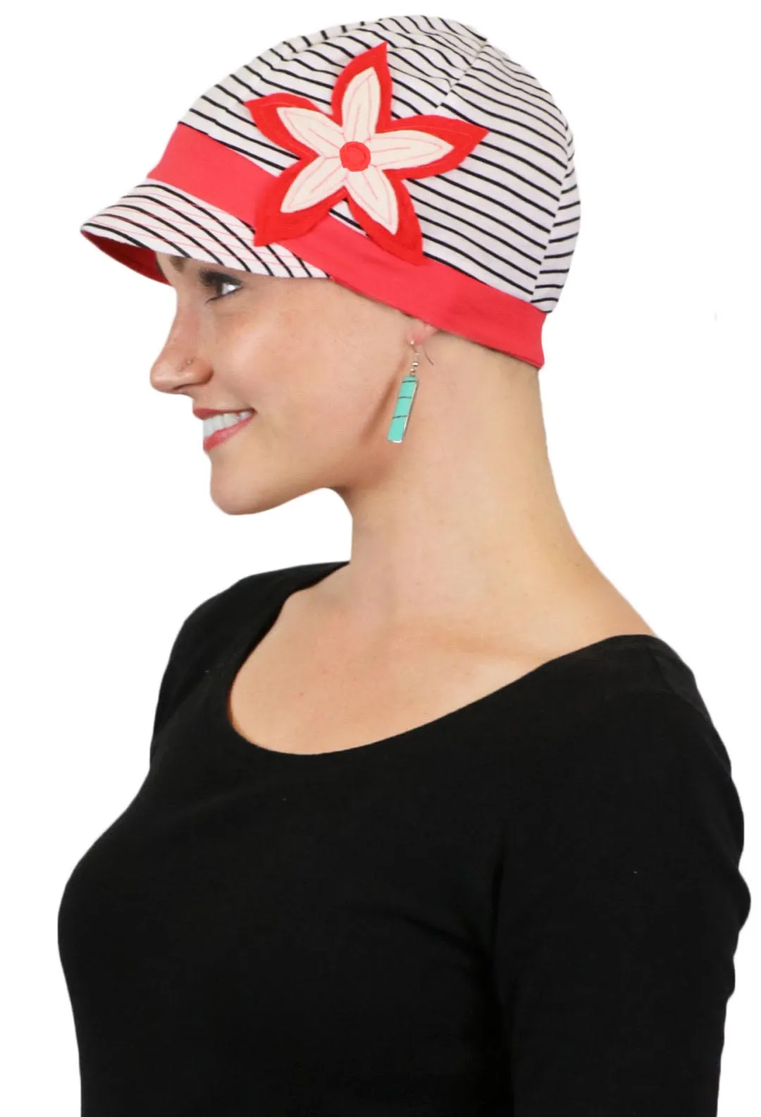 Whimsy Soft Cotton Hat Chemo Headwear for Women Summer In the City