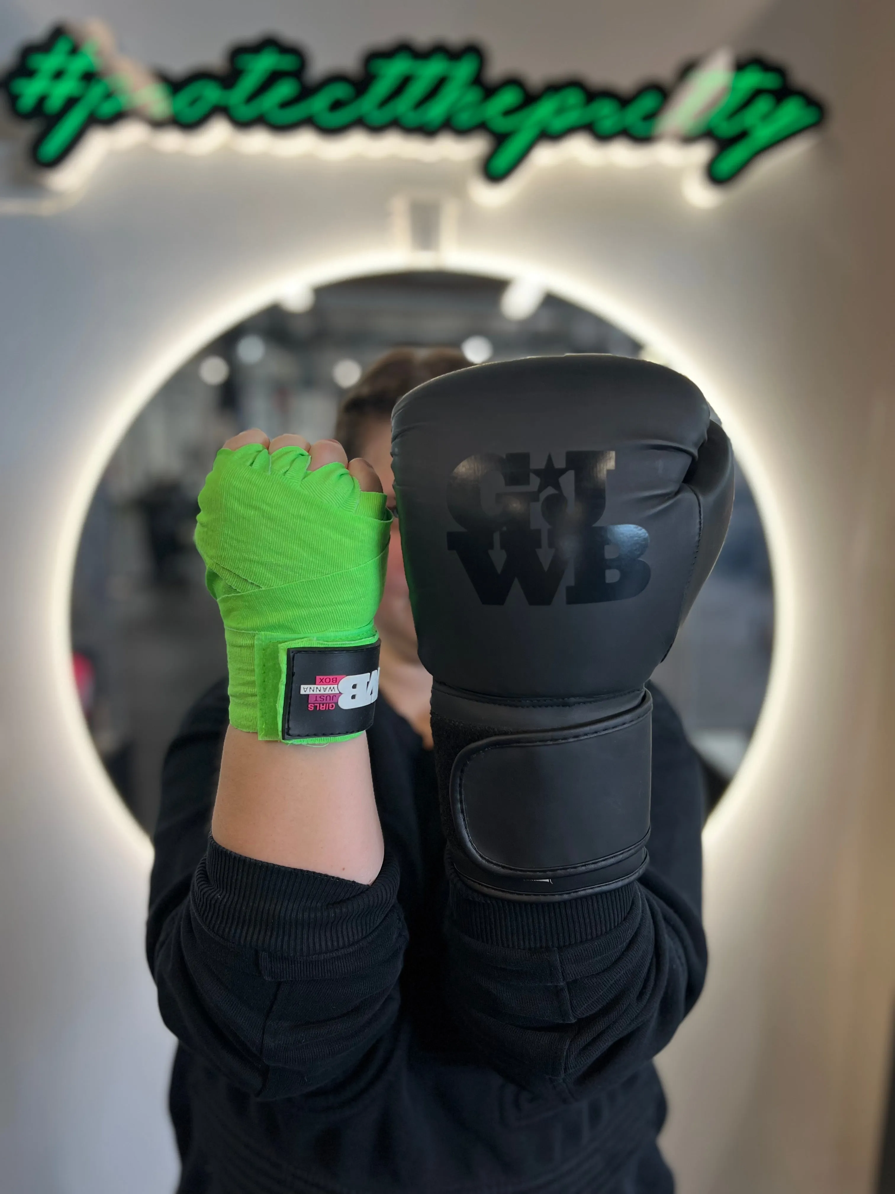 Women's Boxing Handwraps Mexican Style - with GJWB RUBBER label