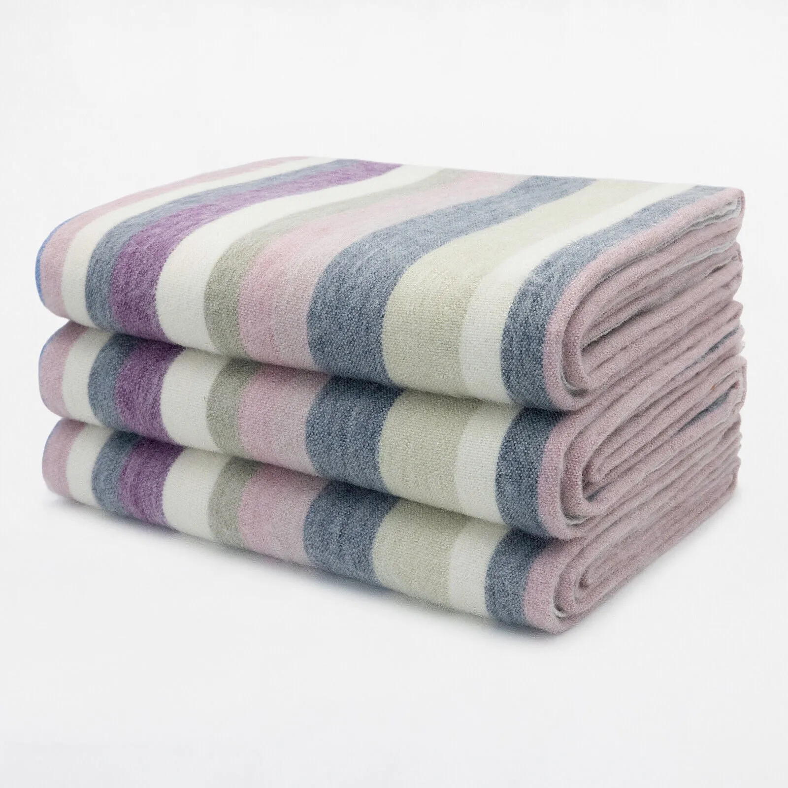 Yunga - Queen-Sized Baby Alpaca Wool Throw Blanket/Sofa Cover - 95 x 65 in - Pastel Dreams - Soft Pink/Blue/Purple Hues